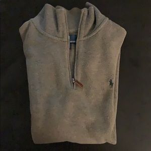 Ralph Lauren Brown Quarter Zip Sweater